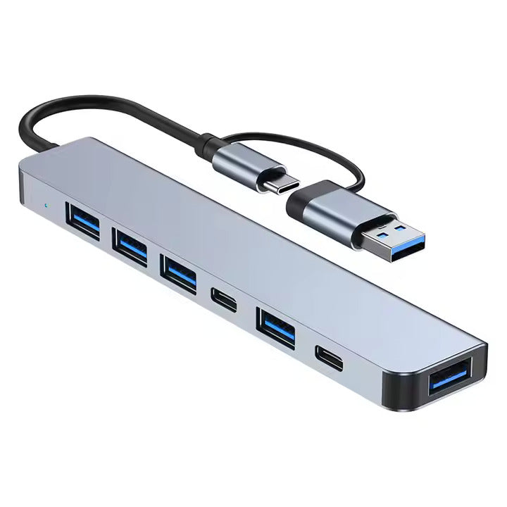 Hub USB 5 ports avec adaptateur USB-C à 2 ports – Solution de connectivité polyvalente