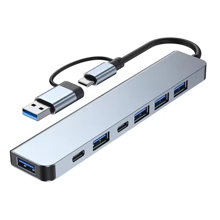 Hub USB 5 ports avec adaptateur USB-C à 2 ports – Solution de connectivité polyvalente